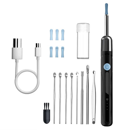 WiFi Endoscope 4.2mm 1080P Ear Picker Camera with Ear Spoon Base for iOS/Android Ear Cleaning Otoscope with Ear Wax Removal Tool